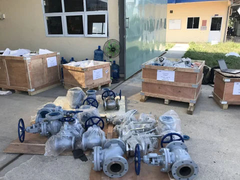 Lô van CAD giao tại công trường Nhà máy Đạm Cà Mau