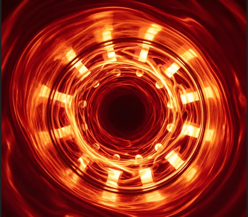 Industrial burner flame